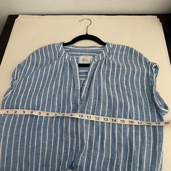 Rails Emma St Germain Stripe Sky blue white stripes Small - Picture 9 of 10